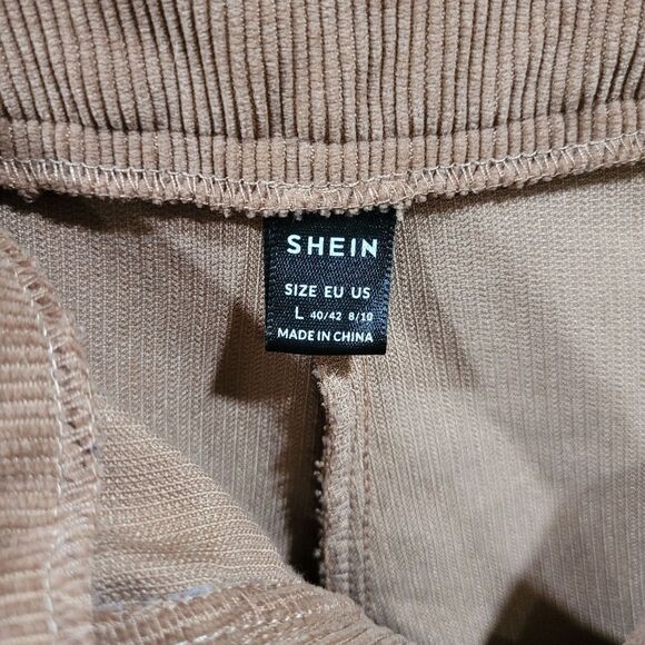 Shein womens size Large tan corduroy pants - Picture 4 of 7